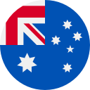 AUS Australia FLAG ICON - rund