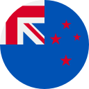 NZL New Zealand FLAG ICON - rund