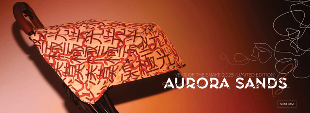 new nano urban™ year of the snake limited edition pram sun hood for 2025 - AURORA SANDS - Mountain Buggy