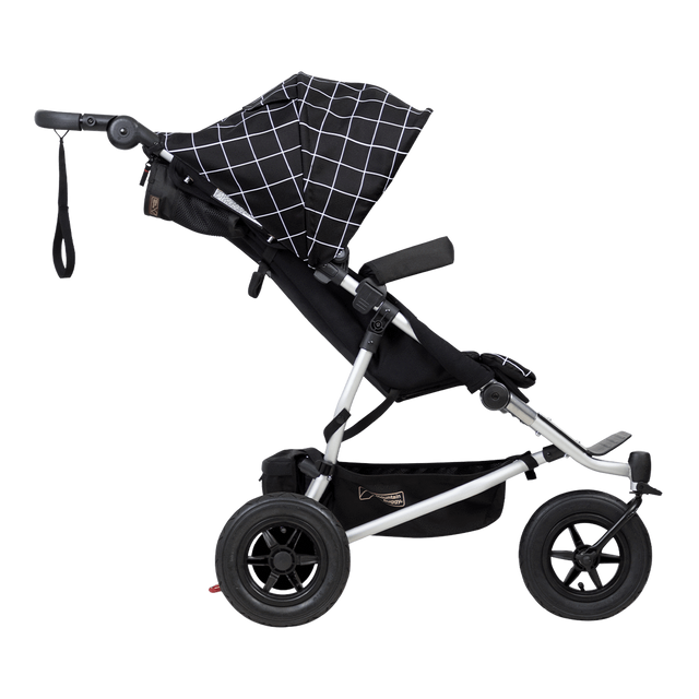 Mountain Buggy duet  doppelter Buggy Seitenansicht Farbe grid_grid