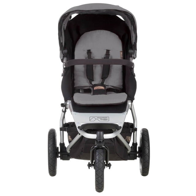 mountain buggy urban jungle all-terrain buggy front view shown in color silver_silver