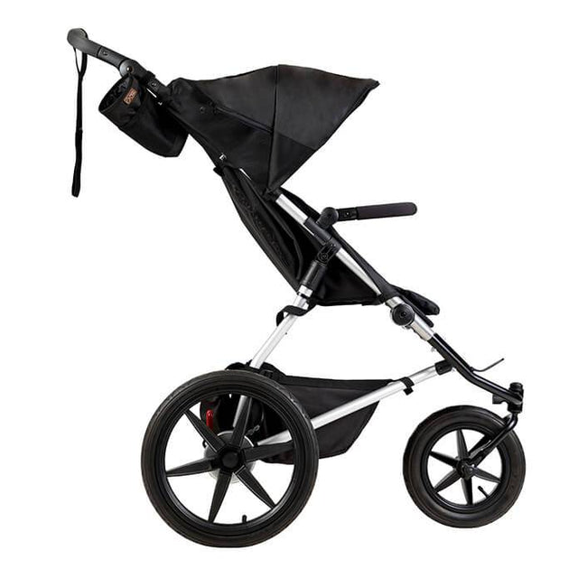 Mountain Buggy terrain stroller in onyx black colour side view_onyx