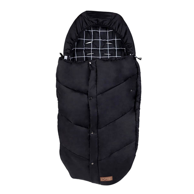 Mountain Buggy durable soft peach lined sleeping bag in colour grid_grid