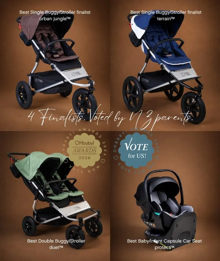 OHbaby! award nominated products - urban jungle™, terrain™, duet™, protect™