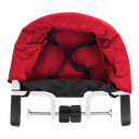 mountain buggy pod portable high chair in chilli red colour clips onto table_chilli
