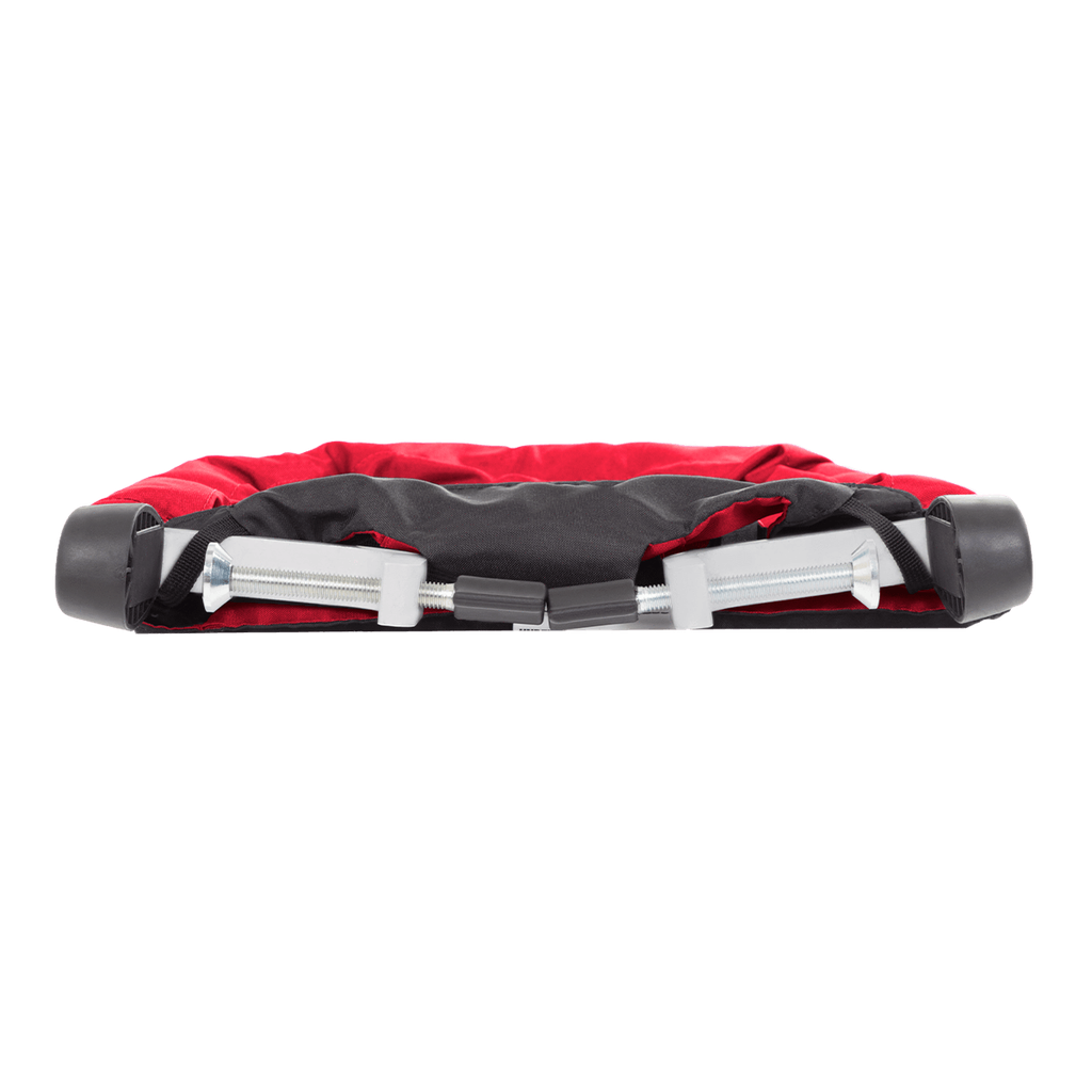 mountain buggy pod portable high chair in chilli red colour folds down compactly_chilli