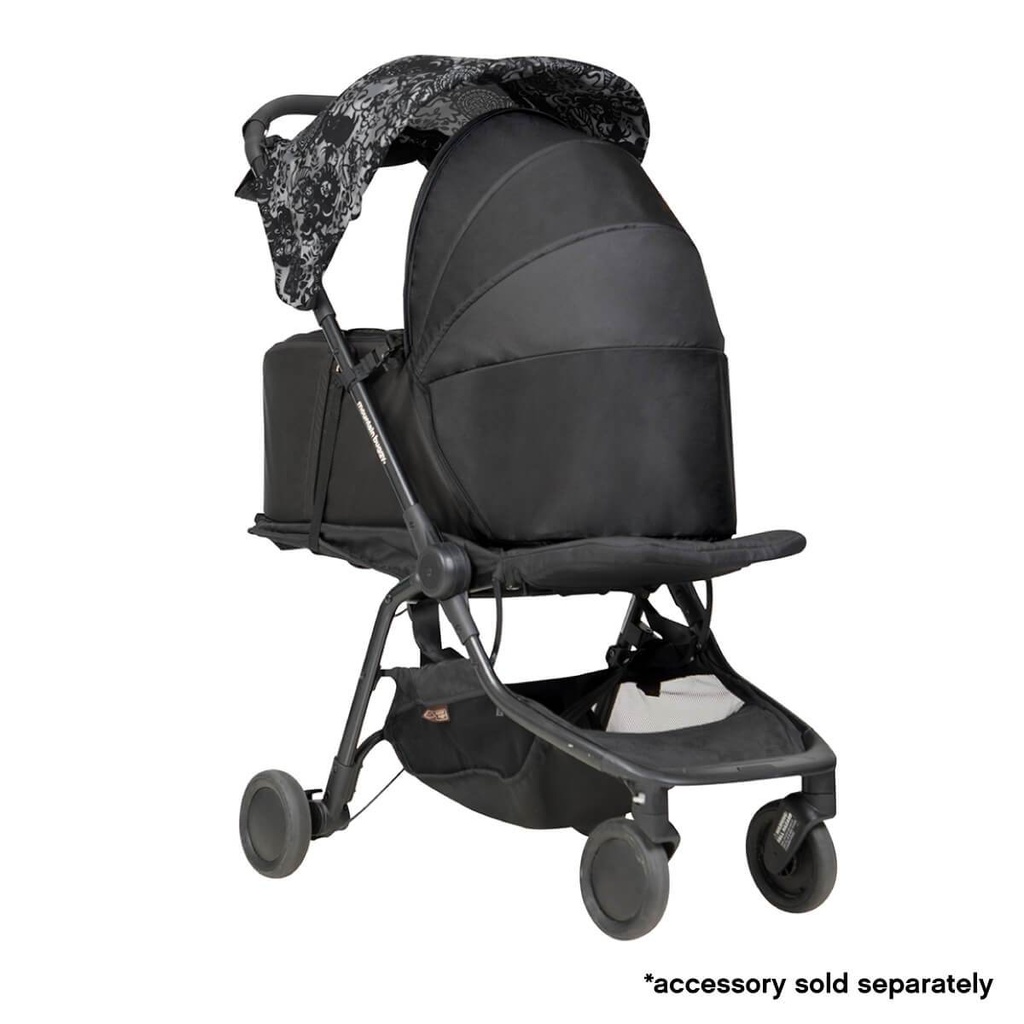 Mountain Buggy 2019 newborn cocoon fited on a year of the pig nano in colour black_black