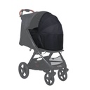 Mountain Buggy nano urban with nano urban cocoon in three quarter view ghosted_black