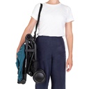 mountain buggy nano travel buggy in colour teal with easy to use shoulder strap for lightweight carrying_teal