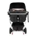rear parents view of duet buggy with the carrycot plus installed_black