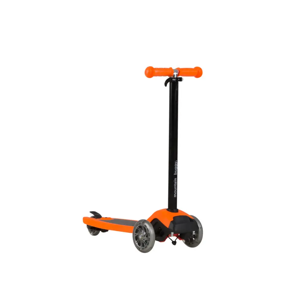 Mountain-Buggy-freerider-stroller-board-in-orange-beginner-mode.webp