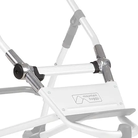 replacement buggy frame hinge set silver (left & right) 
